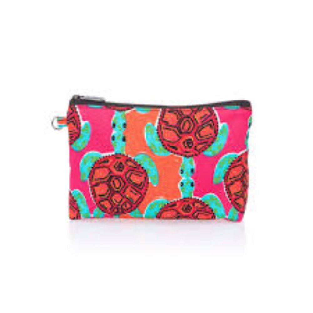 Mini Zipper Pouch Turtles NWT